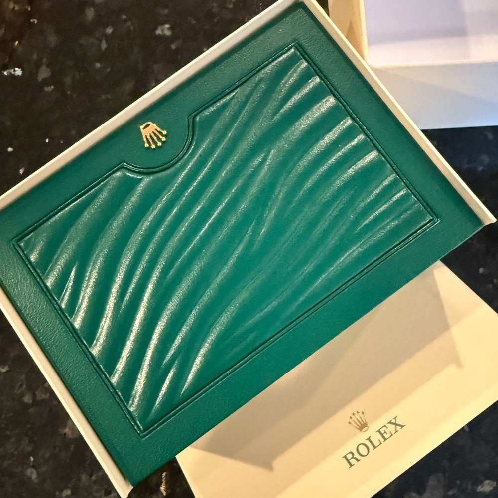 Perfect condition Rolex case and original box